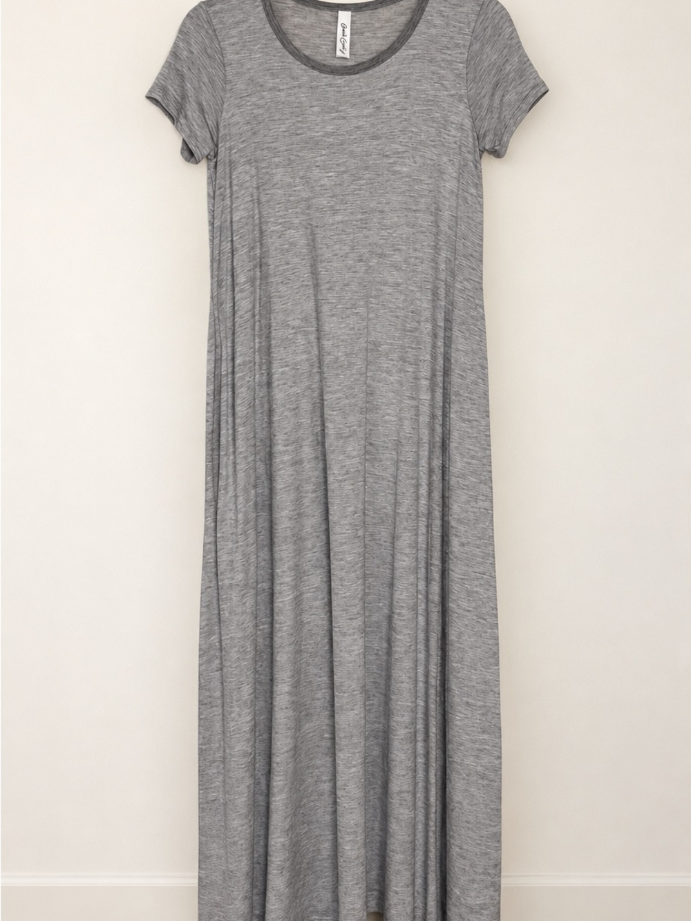 Girls' Heather Gray Maxi Tee Dress - Everyday Casual